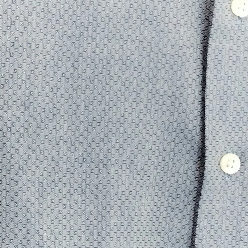 Rochester Egyptian Cotton Mens Blue Button Up Dress Shirt 19 Tall Office Wedding